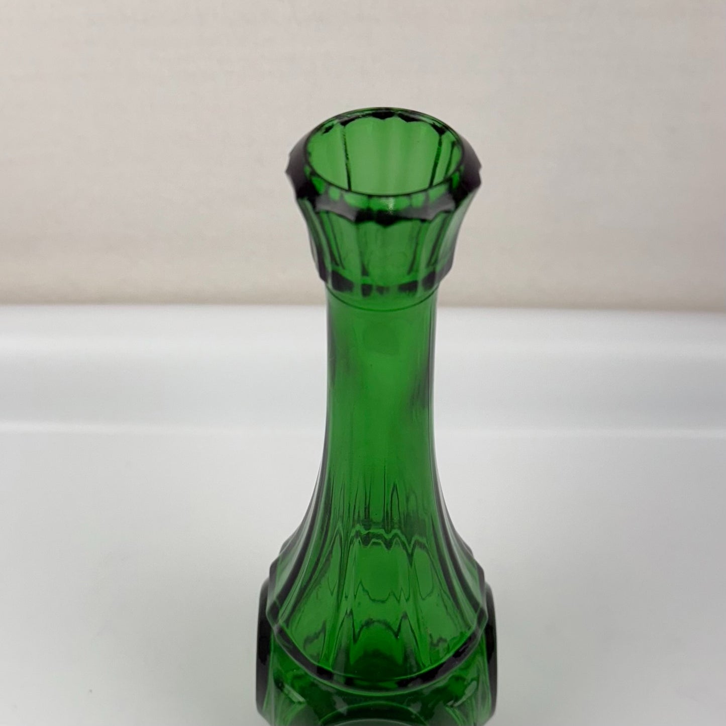 Vintage Faceted Tall Vase