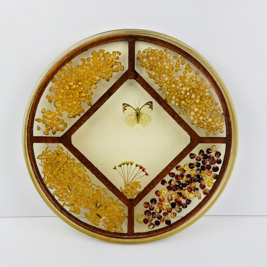 Vintage resin butterfly trivet