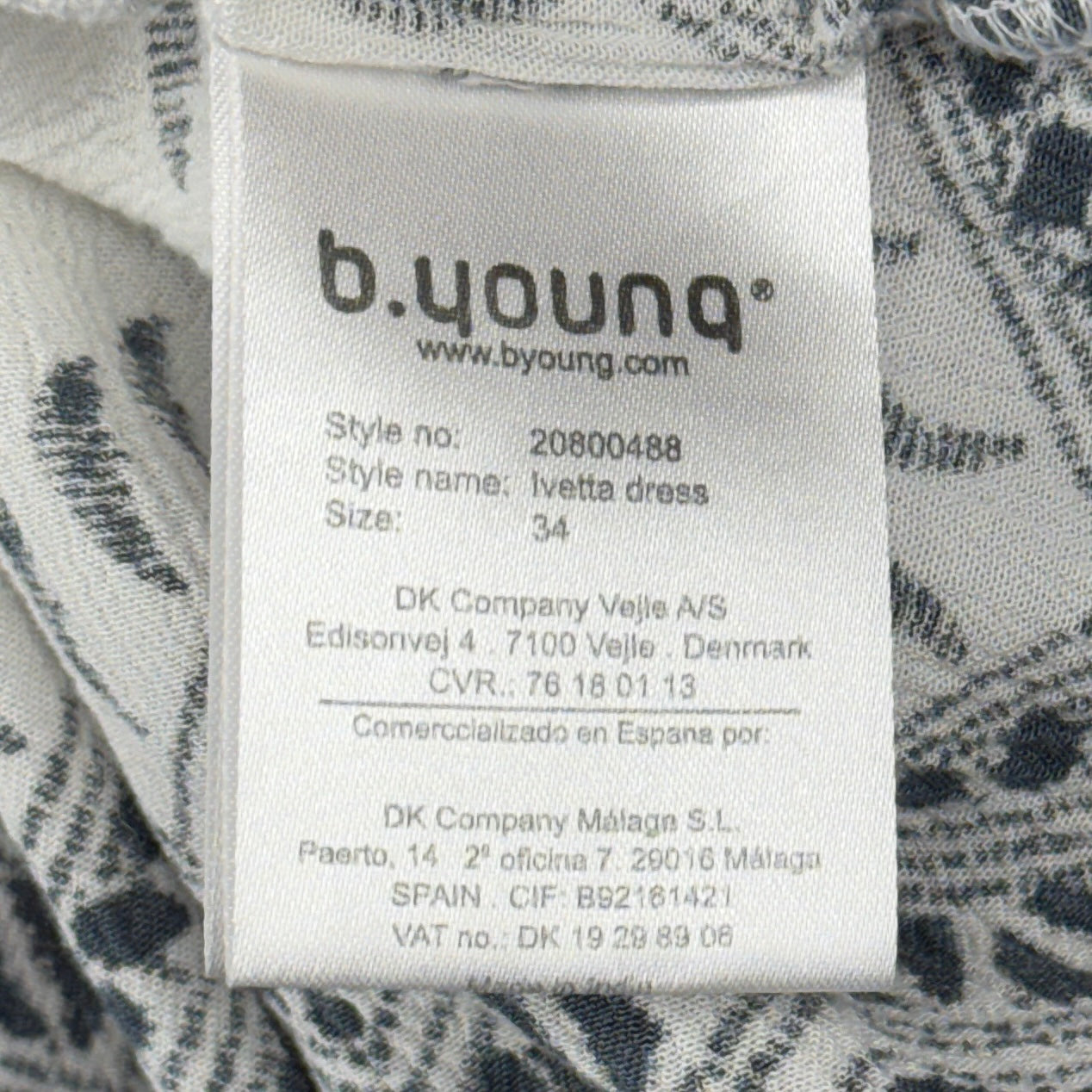 b.young Swing Print Dress