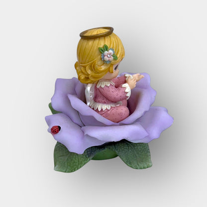 Expressive Blossoms Angel Figurine