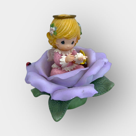 Expressive Blossoms Angel Figurine