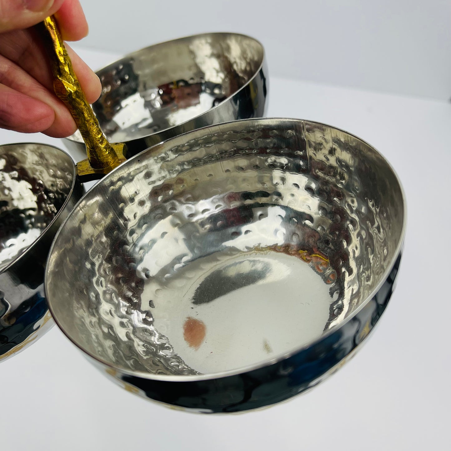 Vine handled serving bowls