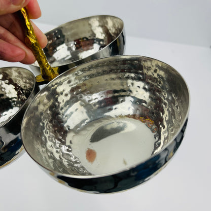 Vine handled serving bowls
