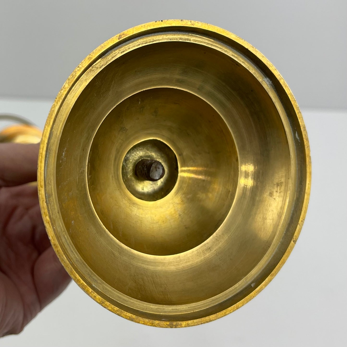 Brass tealight lamp