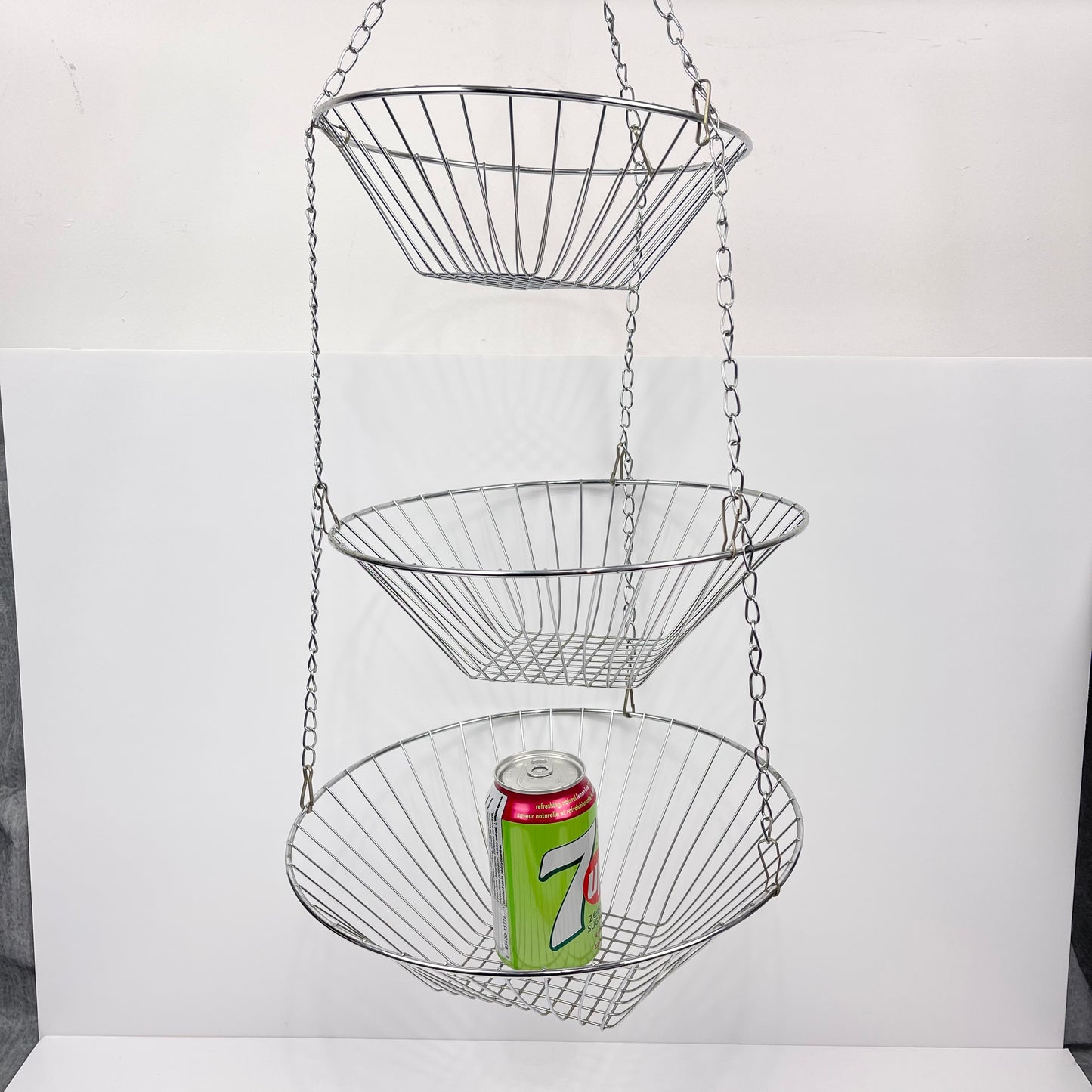 3 tiered hanging fruit basket
