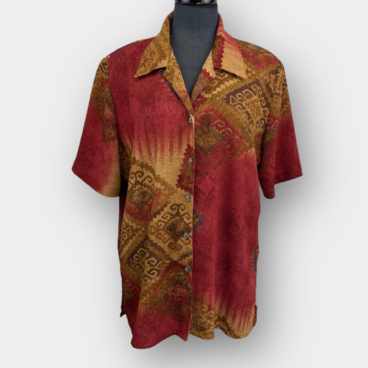 Alia button down blouse