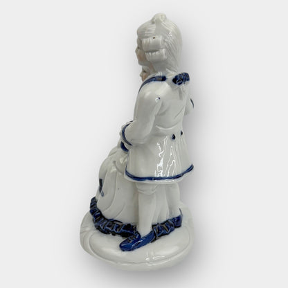 Blue White Figurine