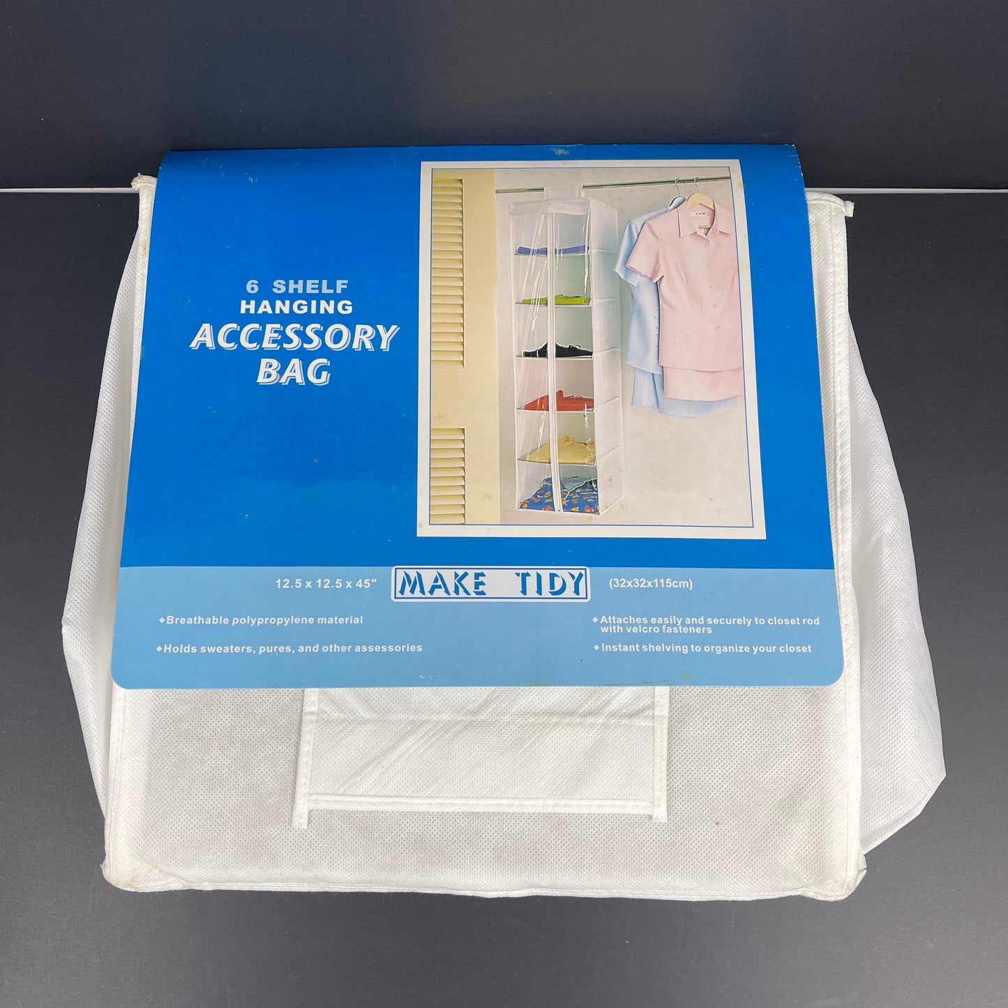 6 shelf hanging accessory bag