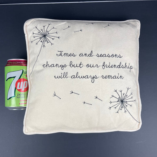 Microsuede friendship pillow