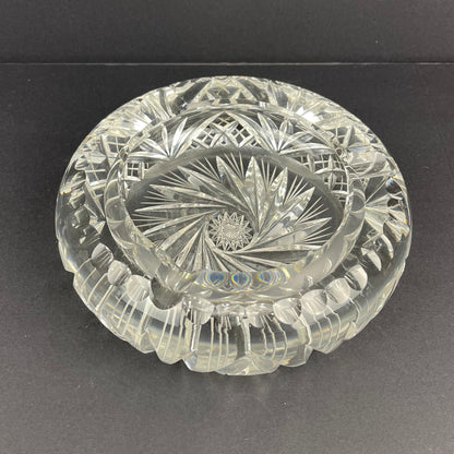 Pinwheel crystal ashtray