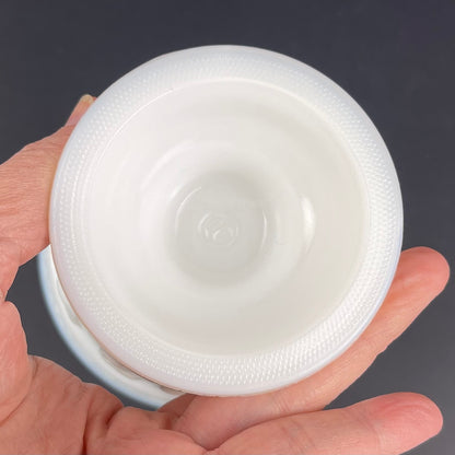 Milk glass pedestal dish