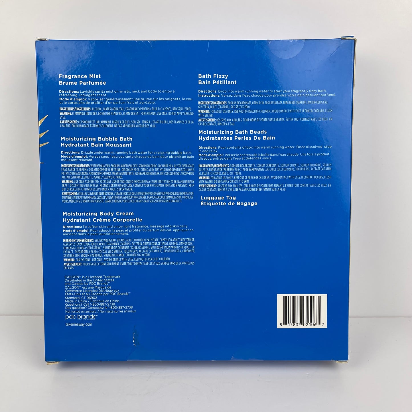 Calgon Morning Glory gift set