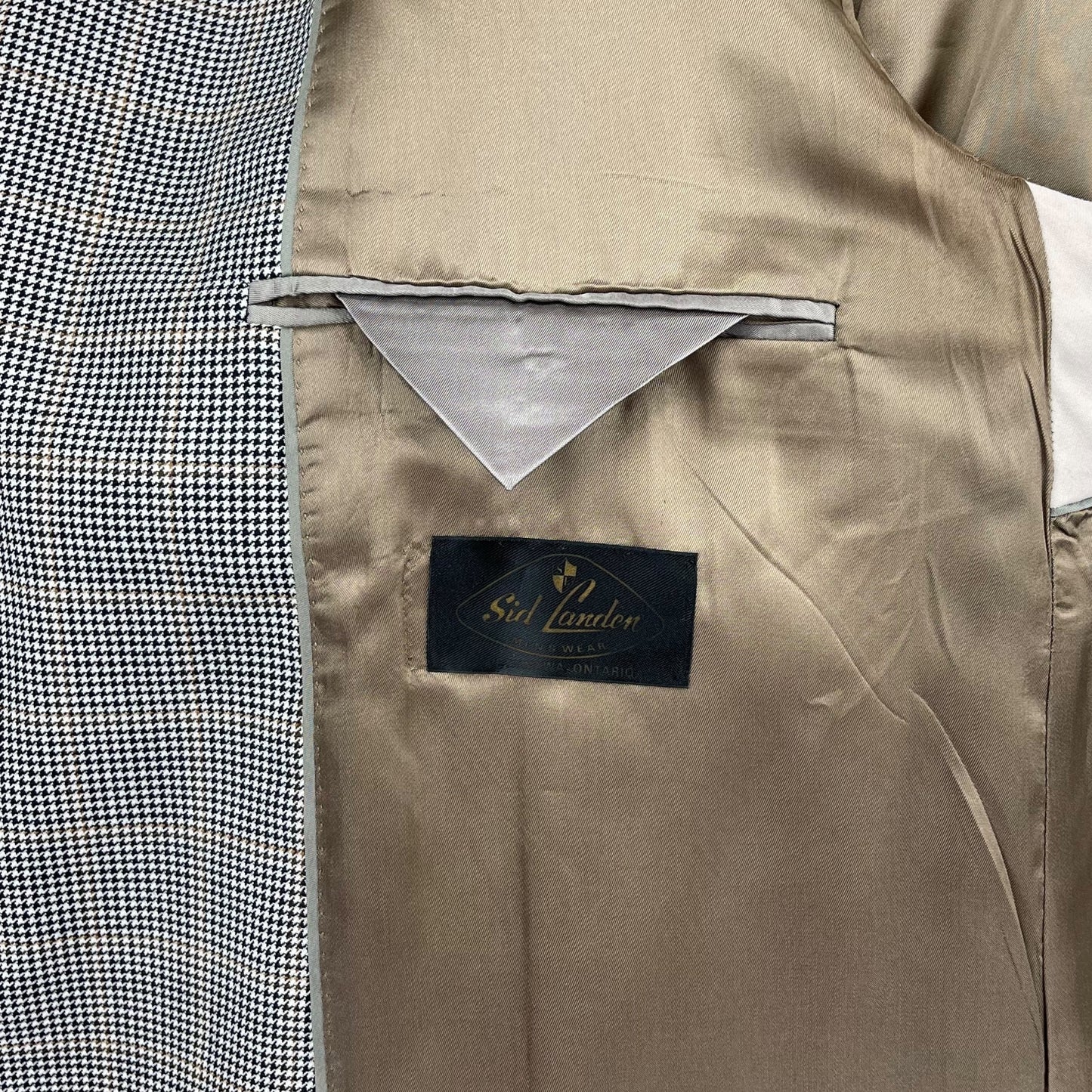 Sid Landen houndstooth blazer (46T)