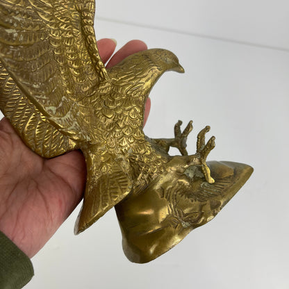Brass eagle figurine