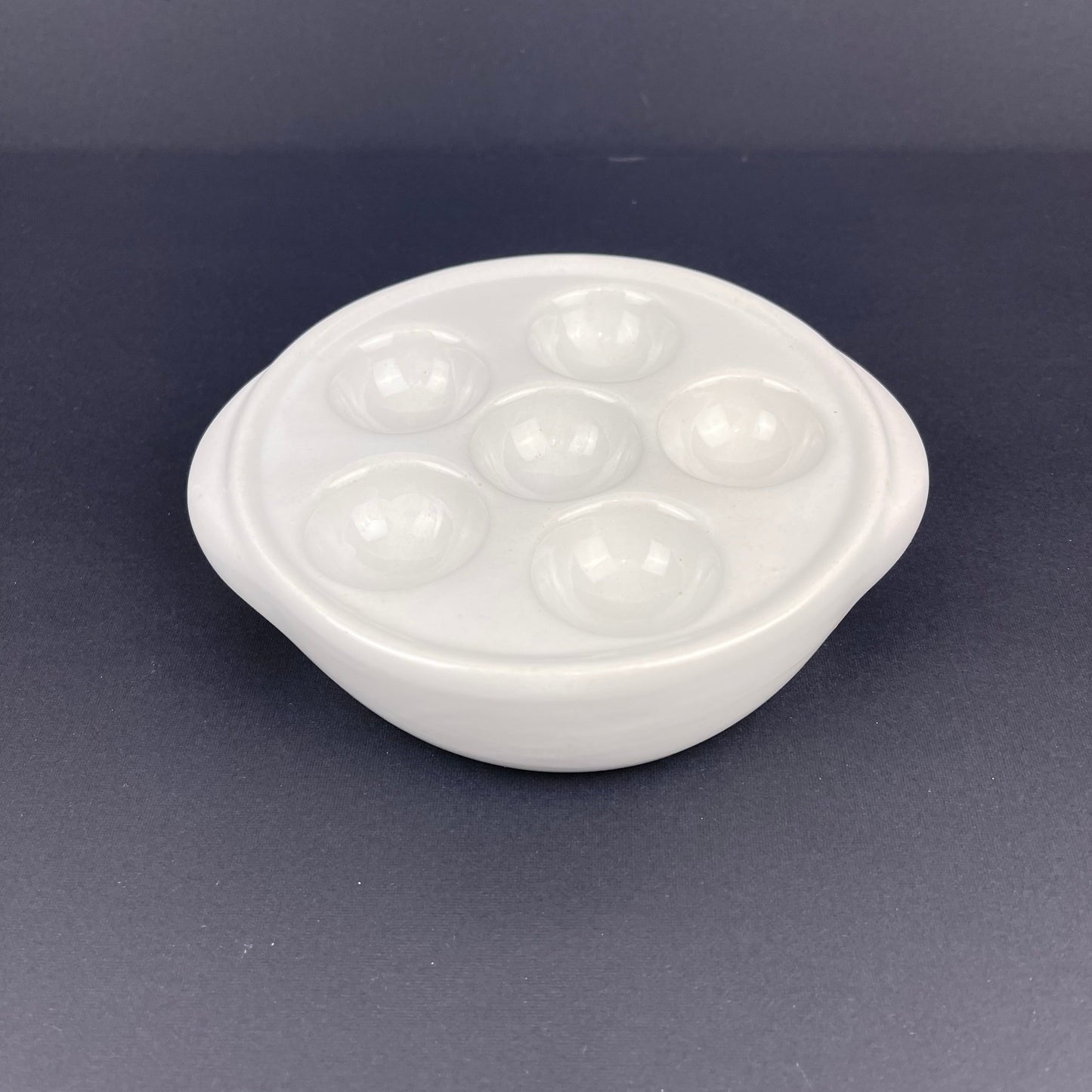 Ceramic escargot plate