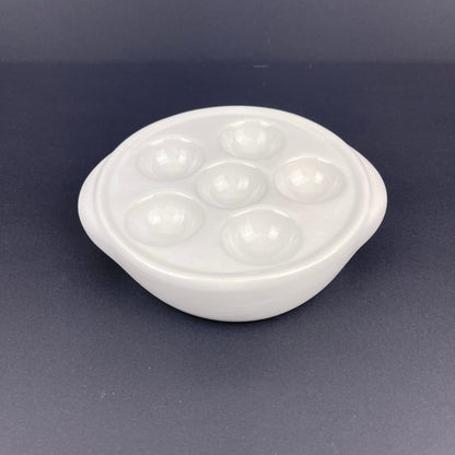Ceramic escargot plate