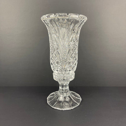 2 piece crystal hurricane candle holder