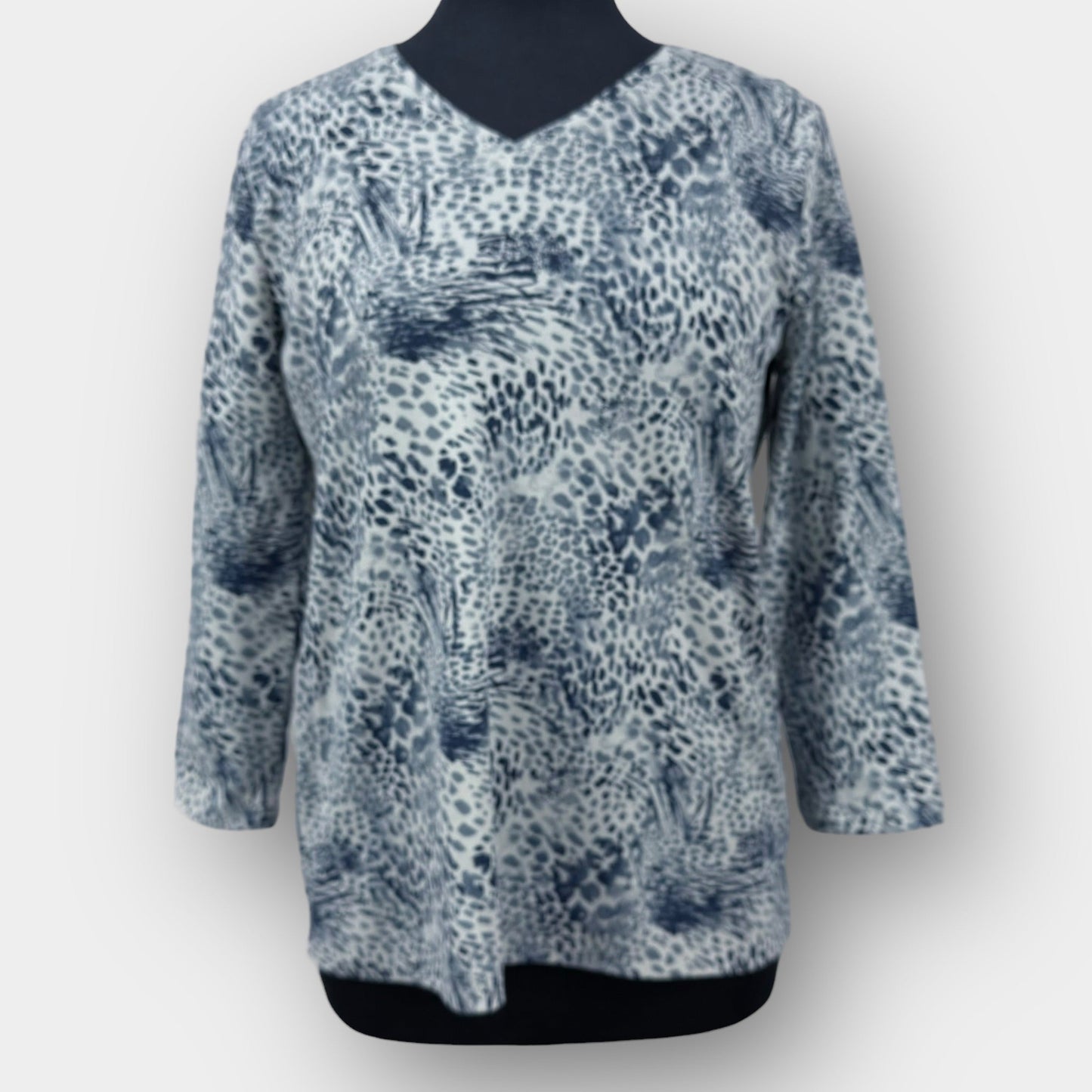 George abstract 3/4 print top