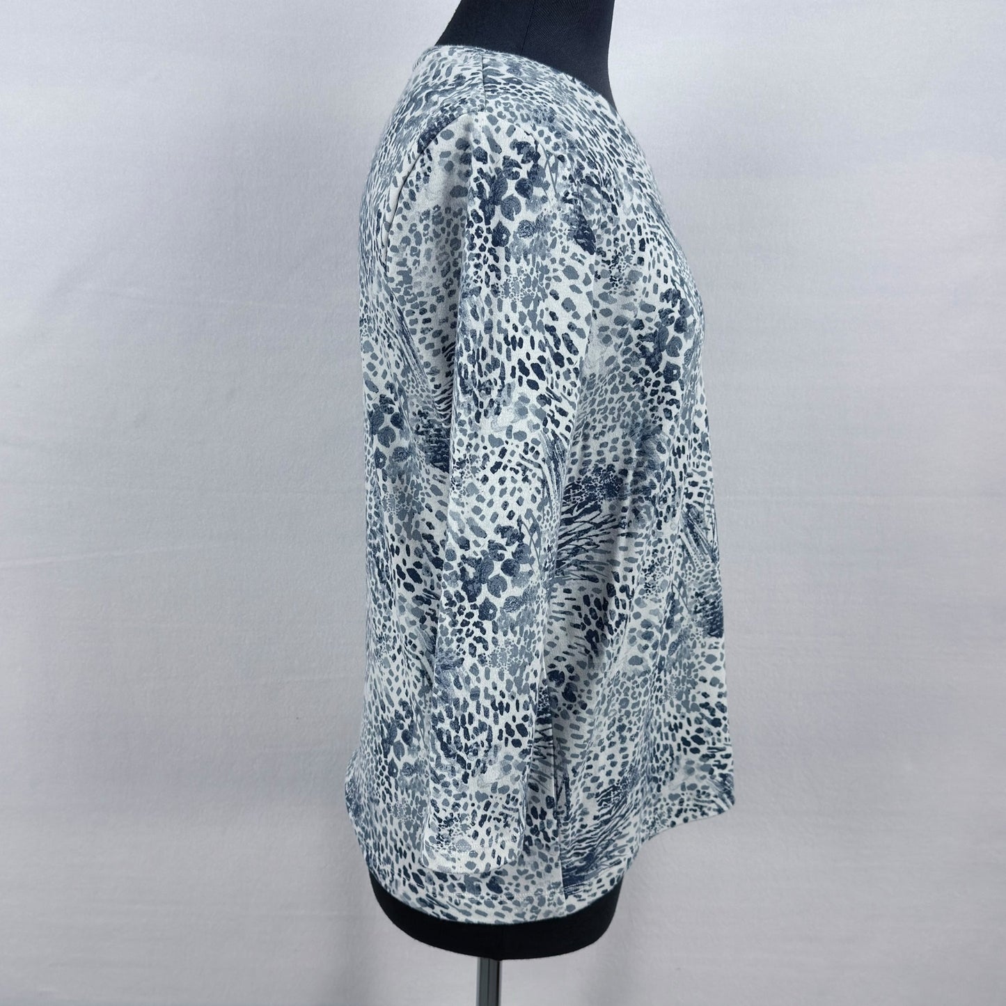 George abstract 3/4 print top