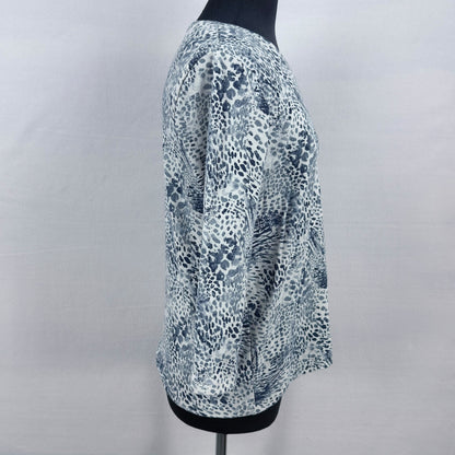 George abstract 3/4 print top