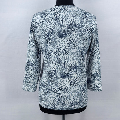 George abstract 3/4 print top