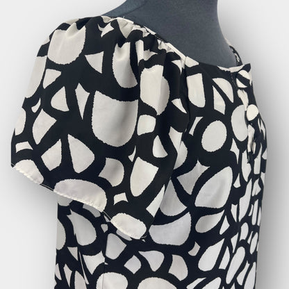 Abstract print blouse