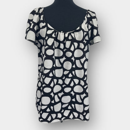 Abstract print blouse