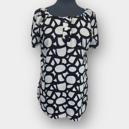 Abstract print blouse