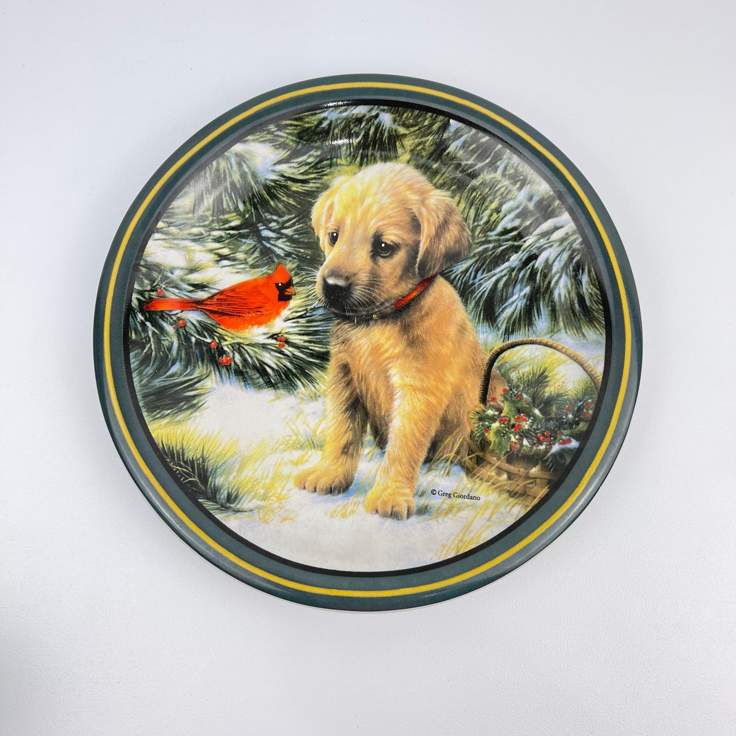 Puppy decorative plate