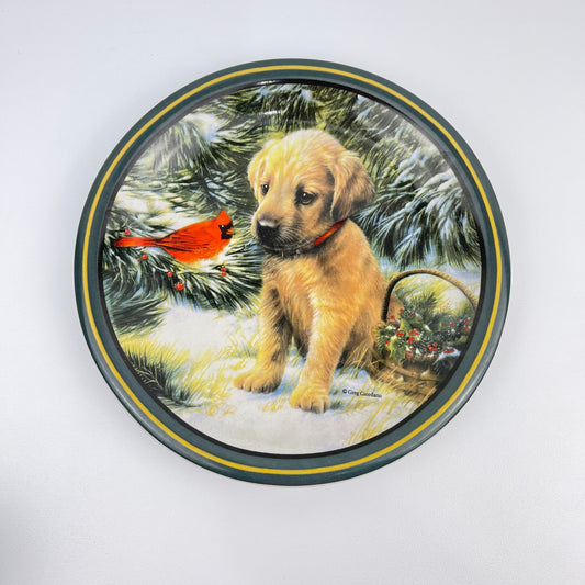 Puppy decorative plate