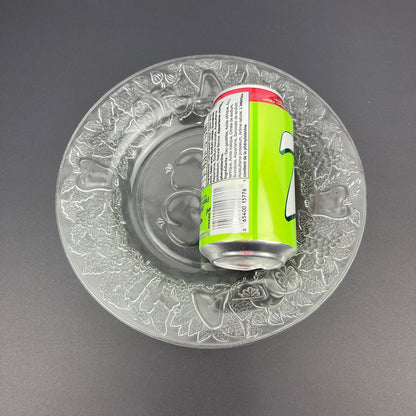 Glass serving plate