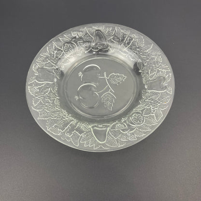 Glass serving plate
