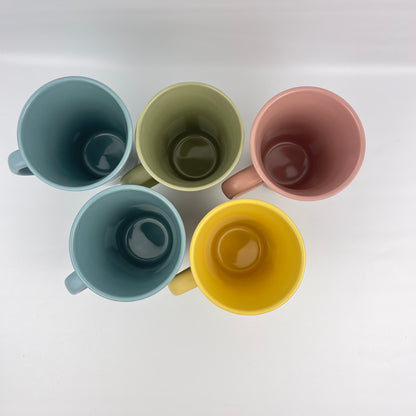 Colourful mugs ~ set of 5