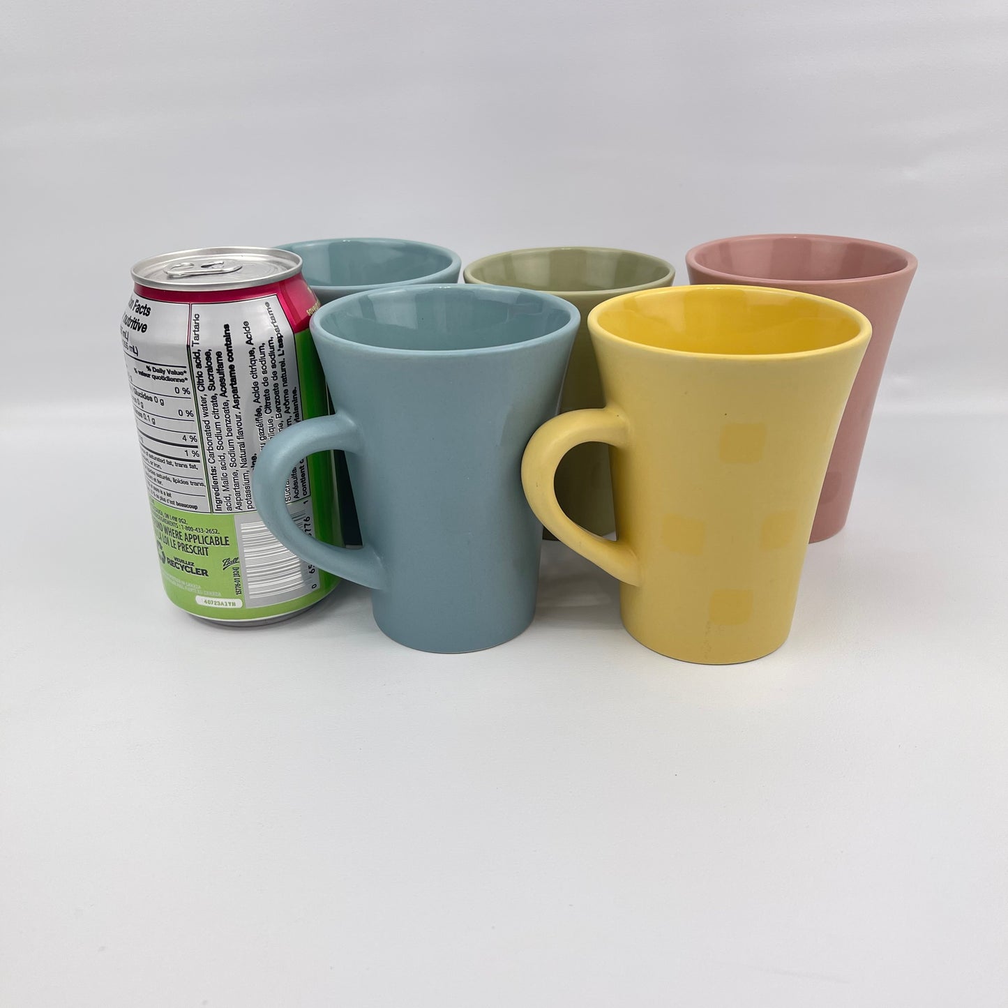 Colourful mugs ~ set of 5