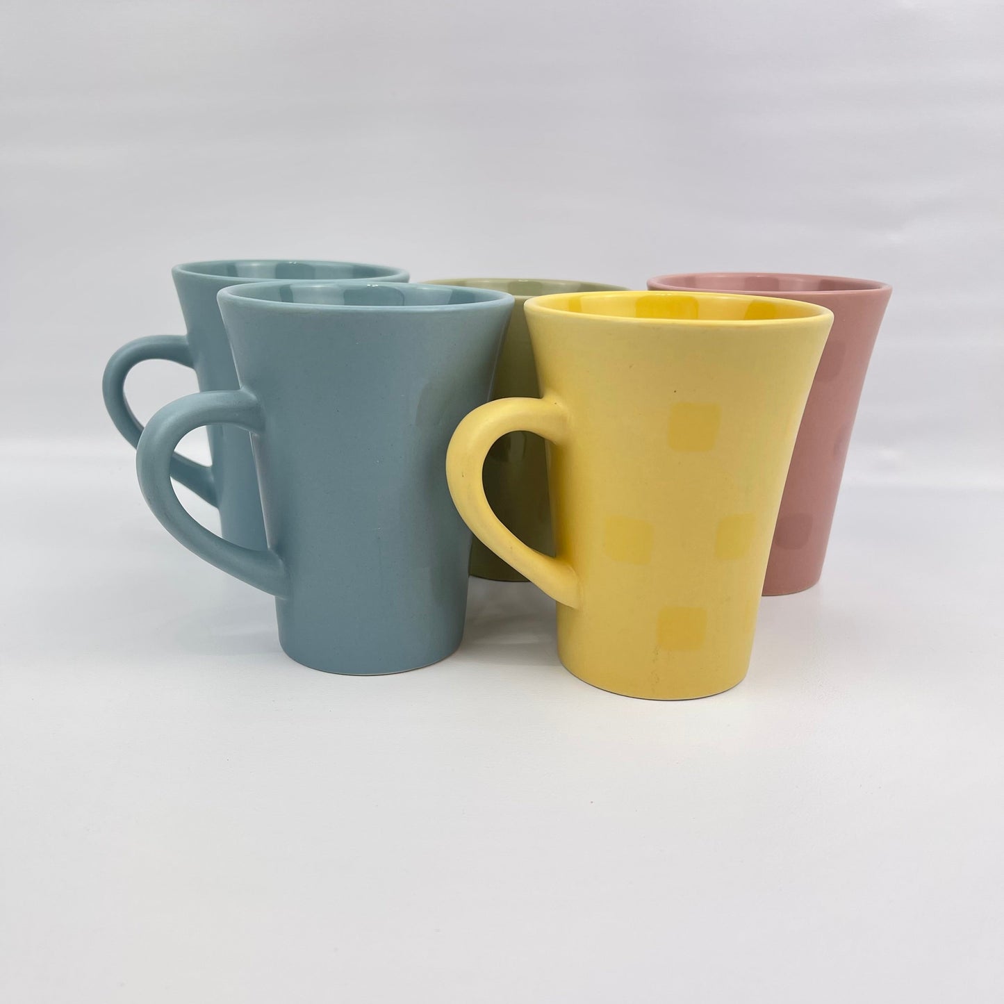 Colourful mugs ~ set of 5