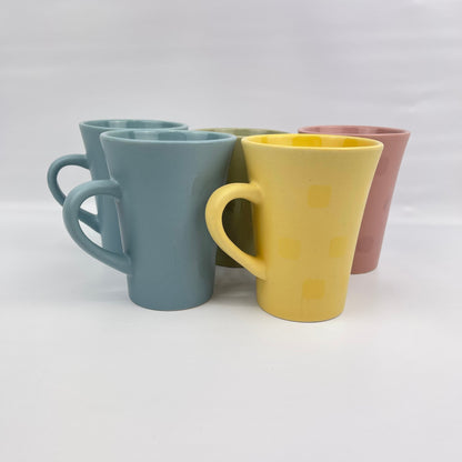 Colourful mugs ~ set of 5