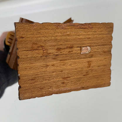 Vintage Hand Carved Wood Judge