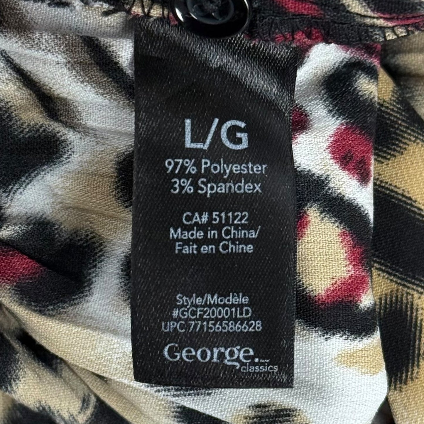 George leopard pleated blouse