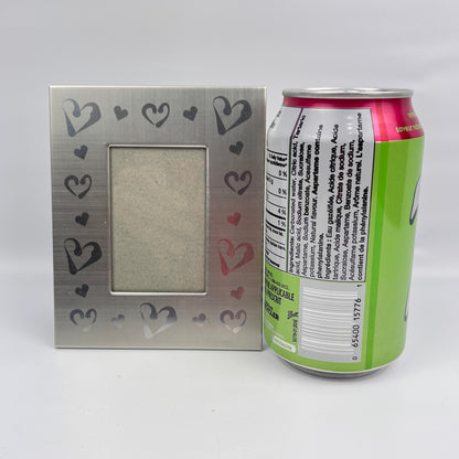Silver heart frame