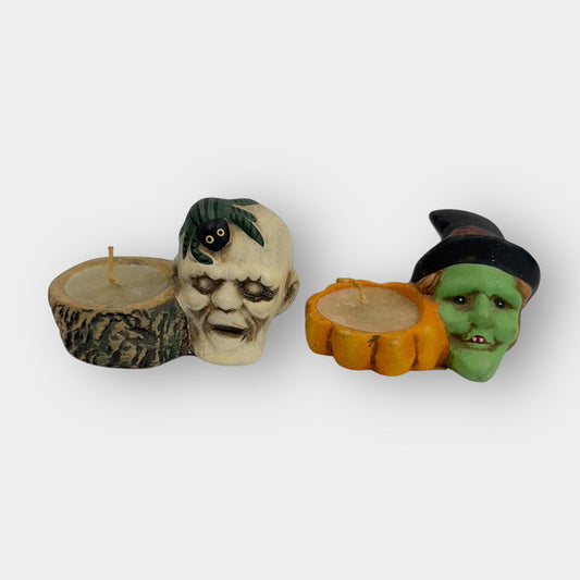 Halloween Candle Holders Pair