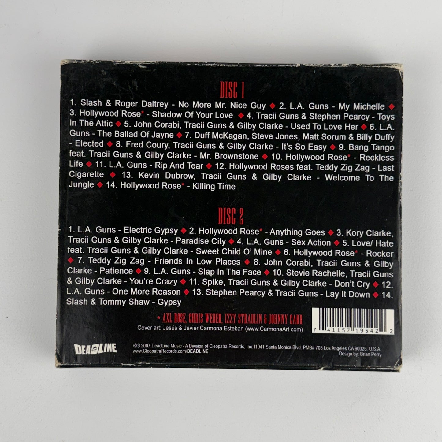 Guns N Roses Attitude for Destruction CD Set