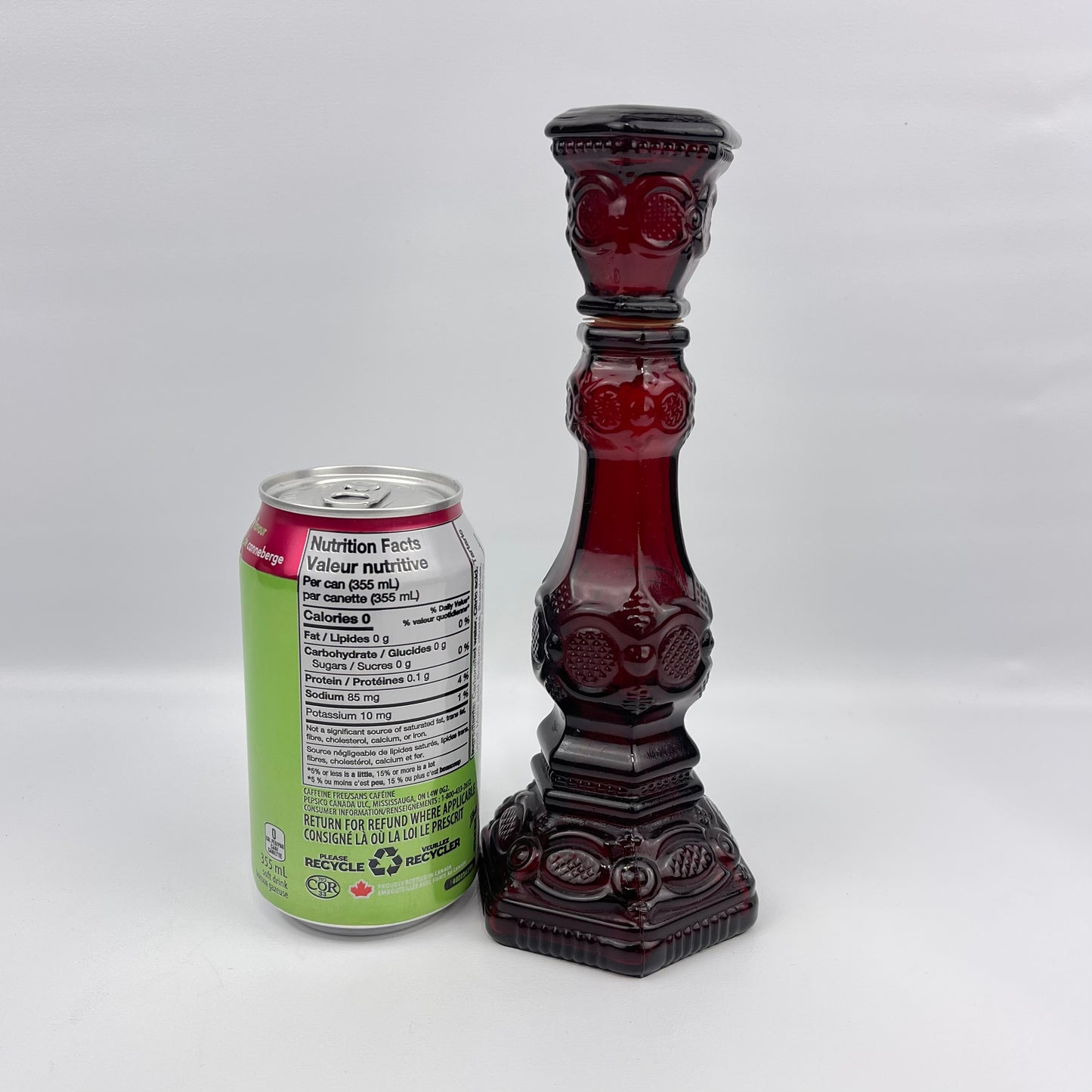 Vintage Avon Ruby Red candlestick