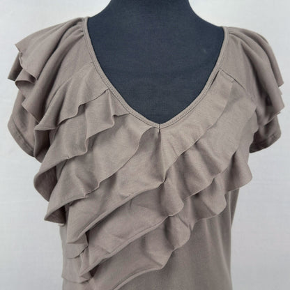 Majora ruffle knit top