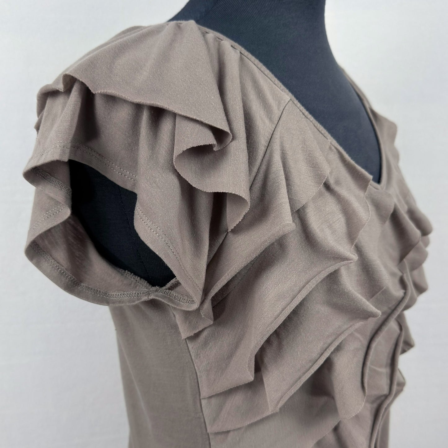 Majora ruffle knit top