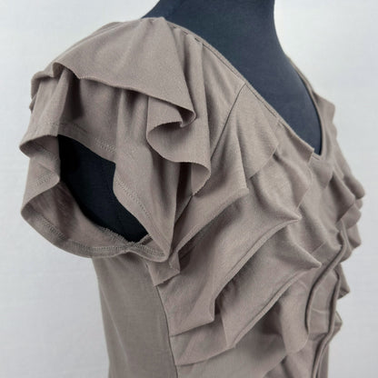 Majora ruffle knit top