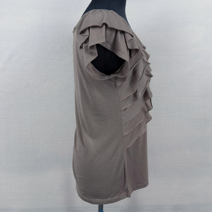 Majora ruffle knit top