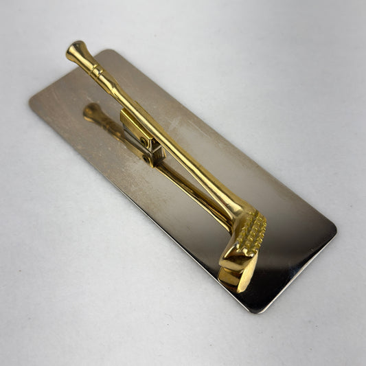 Brass Golf Memo Holder