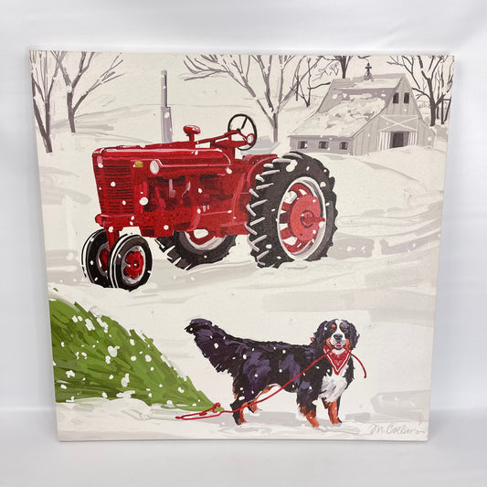 Tractor and Dog