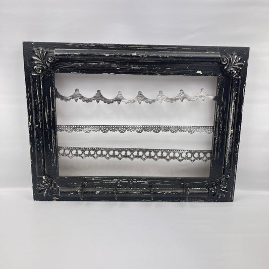 Distressed key hook décor