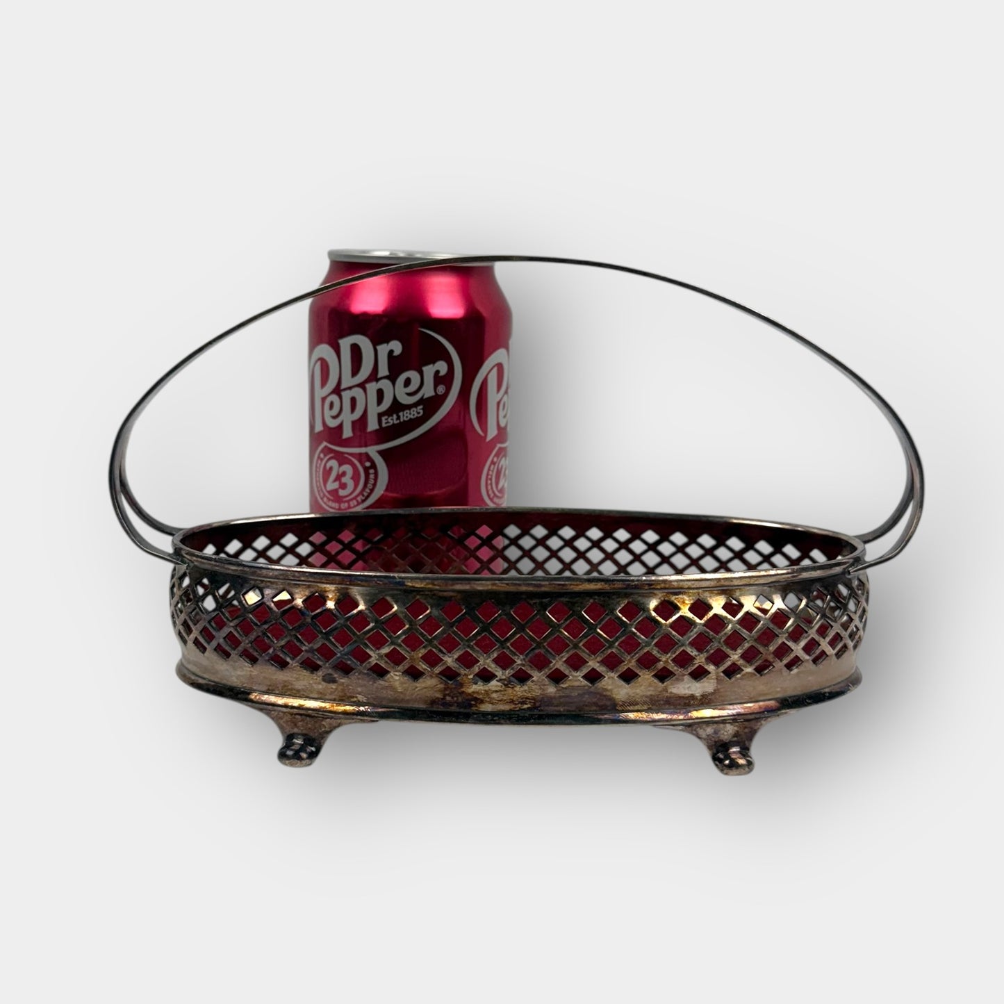 Vintage Silverplate Basket Dish